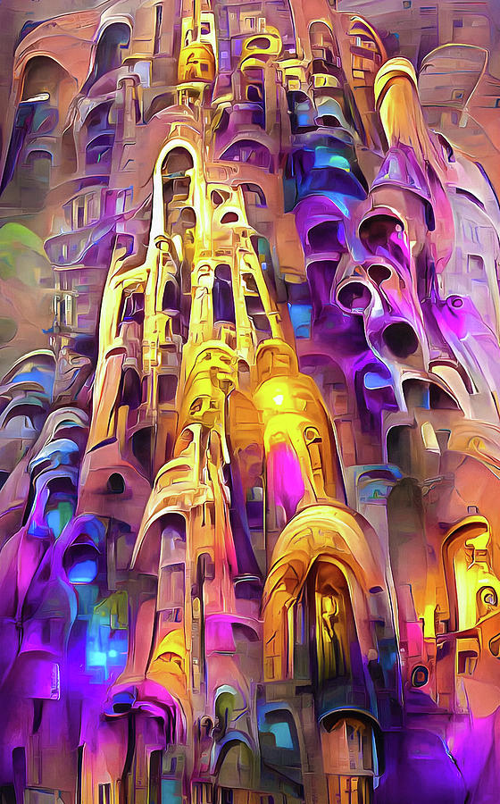 Sagrada Familia Church Barcelona 02 Digital Art by Matthias Hauser