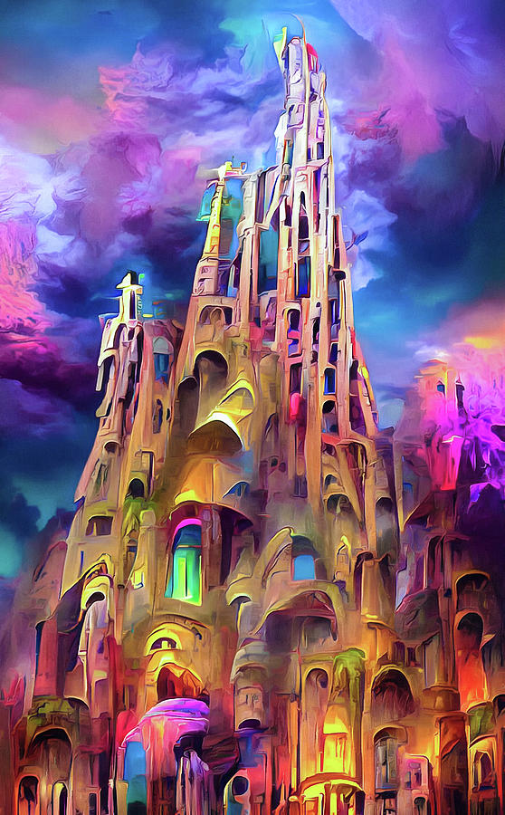 Sagrada Familia Church Barcelona 04 Digital Art by Matthias Hauser