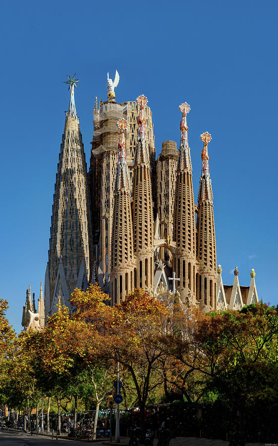  Sagrada Familia Gaudi from the west Photograph by Weston Westmoreland