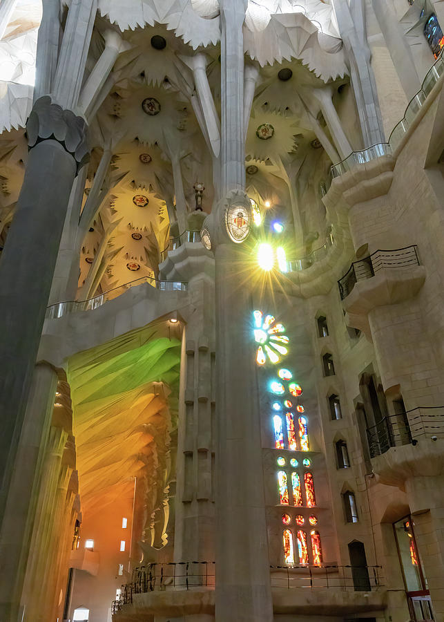 Sagrada Familia Glow 1 Photograph by Shirley Mitchell - Fine Art America