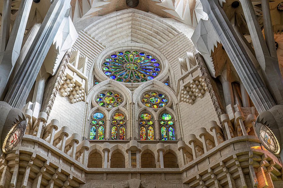 Sagrada Familia Interior 2 Photograph by Shirley Mitchell - Fine Art ...