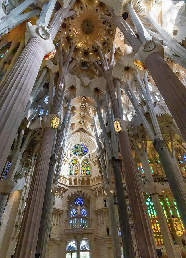 Sagrada Familia Interior 7 Photograph by Shirley Mitchell - Fine Art ...