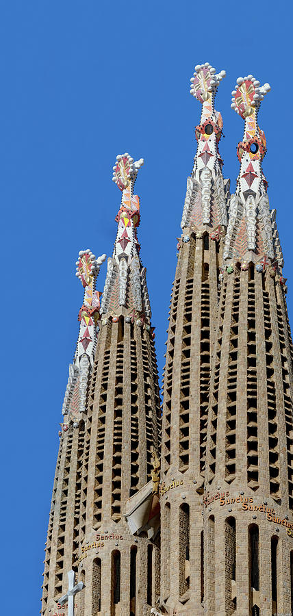  Sagrada Familia Spires Gaudi 01 Photograph by Weston Westmoreland