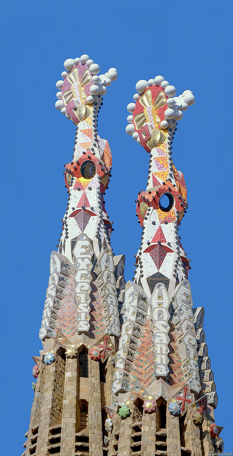  Sagrada Familia Spires Gaudi 03 Photograph by Weston Westmoreland
