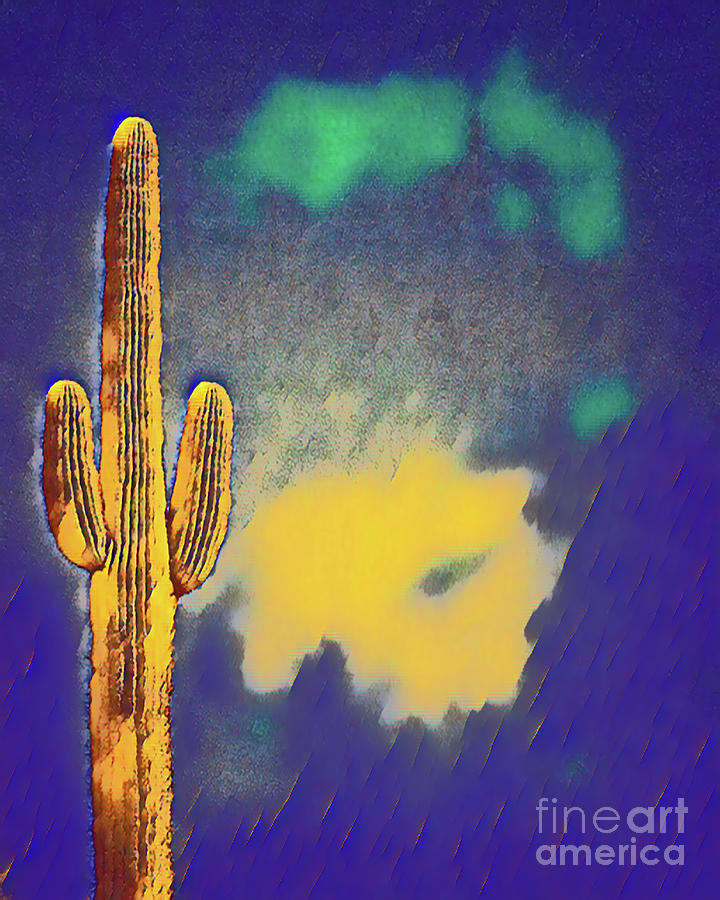 Saguaro 1-2999 Digital Art by David Ragland