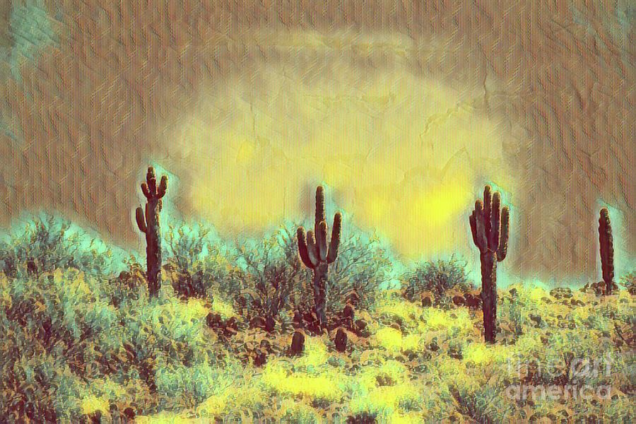 Saguaro 2909-1 Digital Art by David Ragland