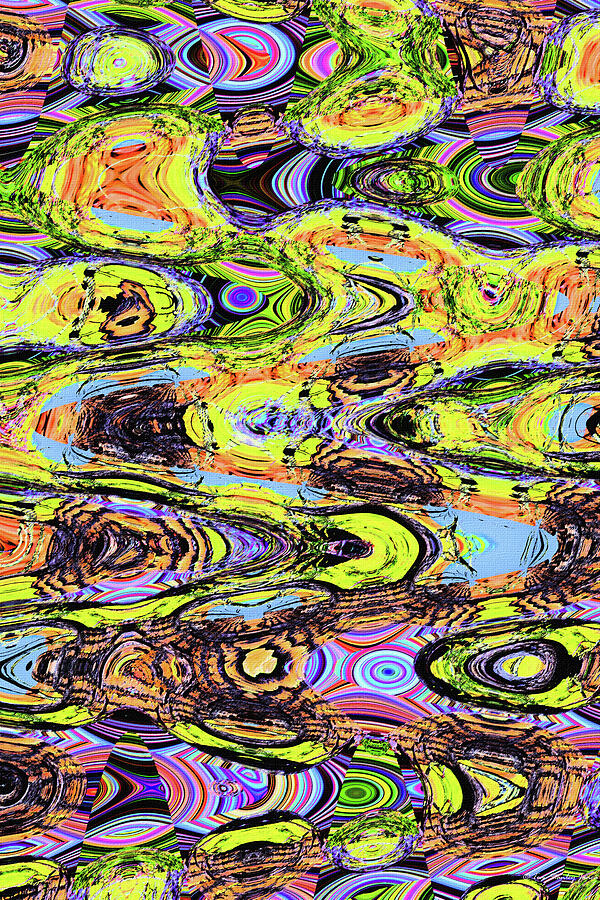 Saguaro And Ocotillo Mix Abstract Digital Art by Tom Janca