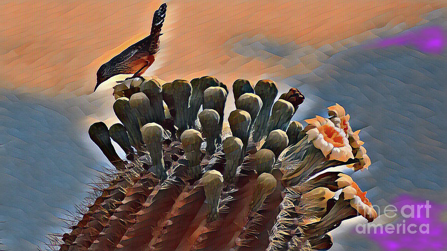 Saguaro Bird 4698 Digital Art by David Ragland