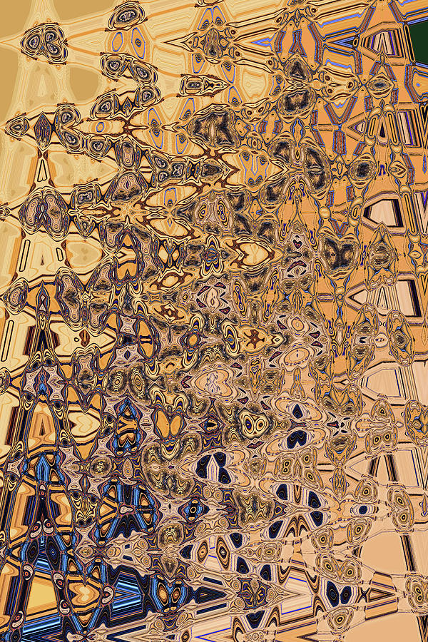 Saguaro Under Hardships Abstract #2d Digital Art by Tom Janca