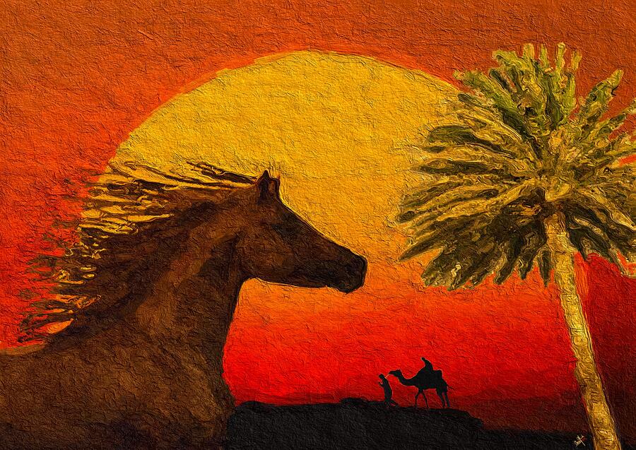 Sahara Painting by Anas Afash
