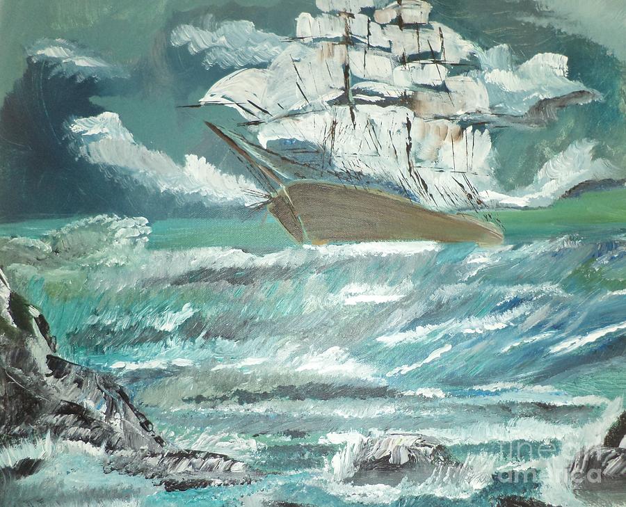 Sail Ahoy Painting # 382 Painting by Donald Northup