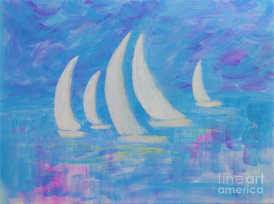 Sail Away Painting by Irene Czys