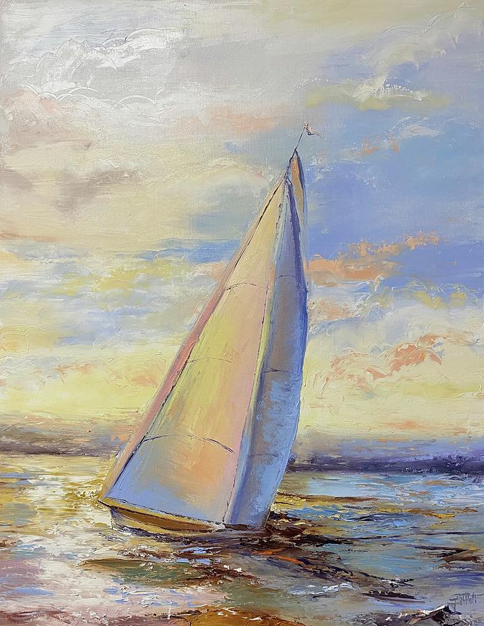 Sail Away Painting by Jill Holt - Fine Art America