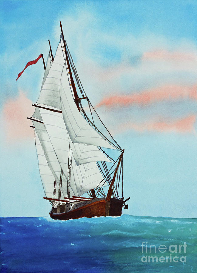 Sail Away Painting by Norma Appleton