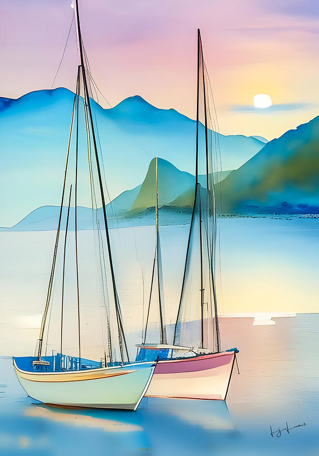 Sail Away with Me Digital Art by Lisa Lambert-Shank