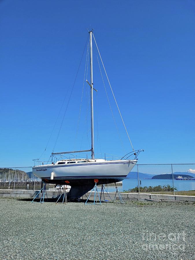 Sail Boat Dry Dock Photograph by Norma Appleton