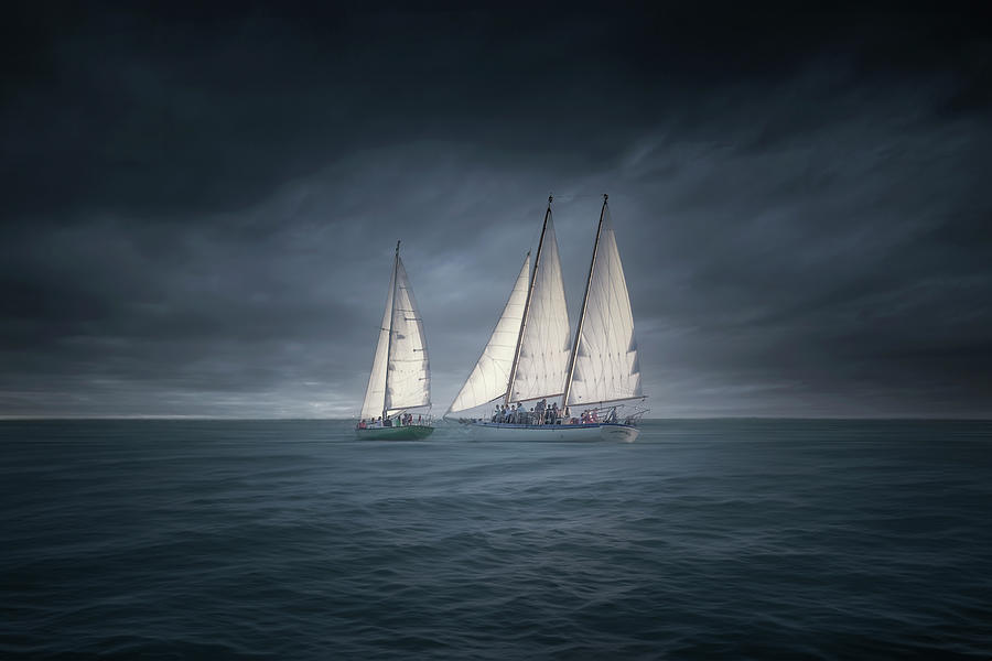 Landscape Photograph - Sail Into the Storm by Mark Andrew Thomas