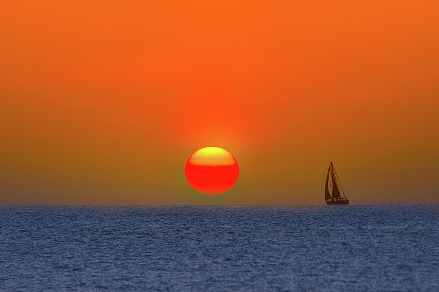 Sail Into the Sun Photograph by Mark Andrew Thomas