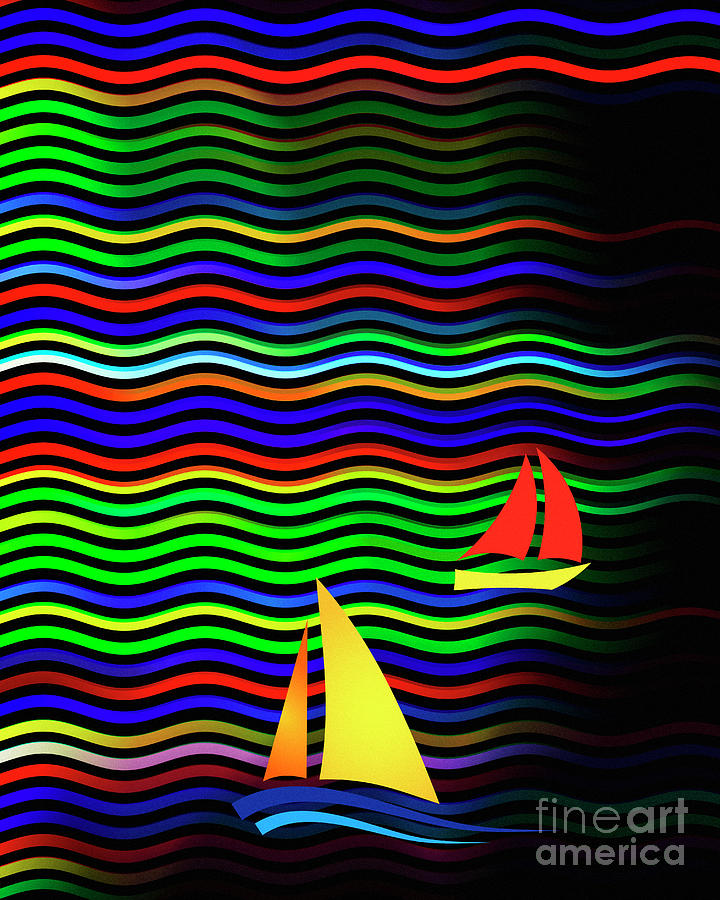 Sail The Ocean 03 Digital Art by Edmund Nagele FRPS