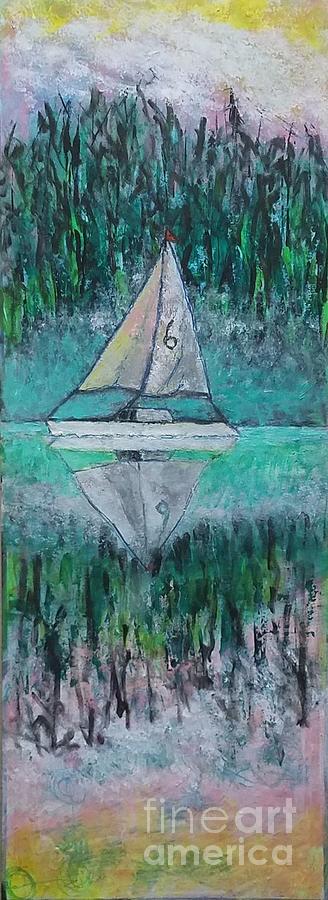 The Sailboat 6 Painting by Mark SanSouci
