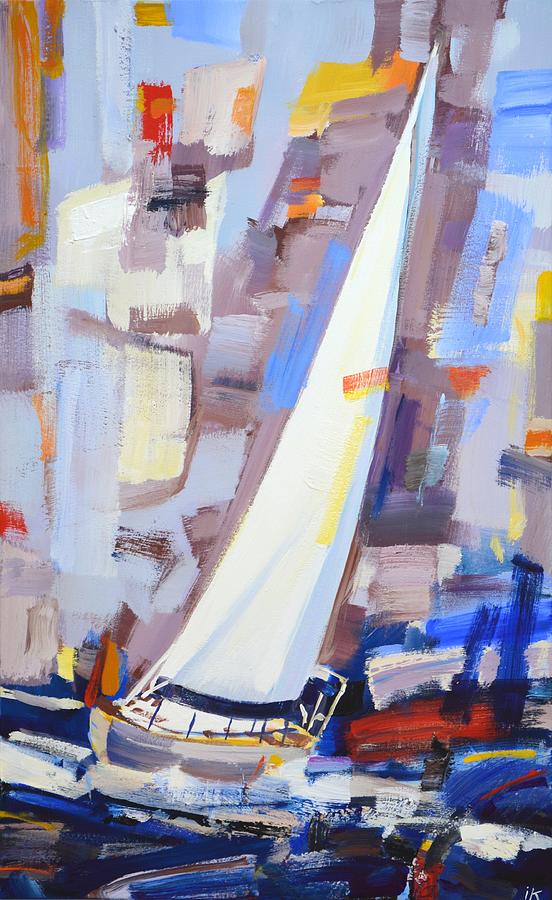Sailboat 8. Painting by Iryna Kastsova