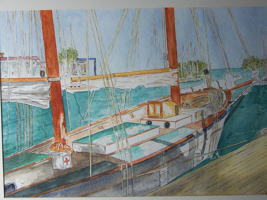 Sailboat for Hire Painting by Larry Wright