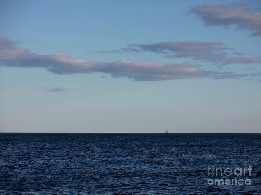 Sailboat in the Distance Photograph by Diane Diederich