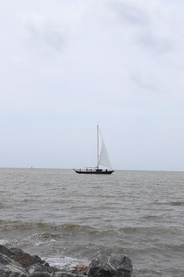 Sailboat on Simons Sound Photograph by Karen Ruhl