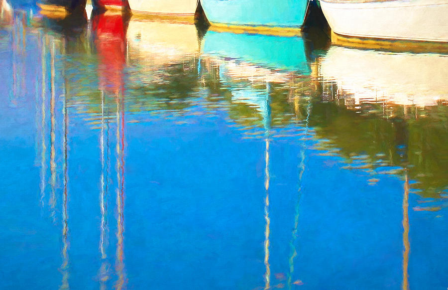 Sailboat Reflections Digital Art by Susan Hope Finley
