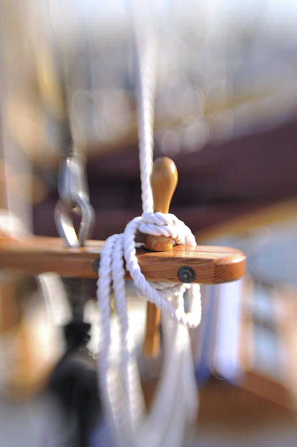 Sailboat Rigging Rockland ME Photograph by Marianne Campolongo