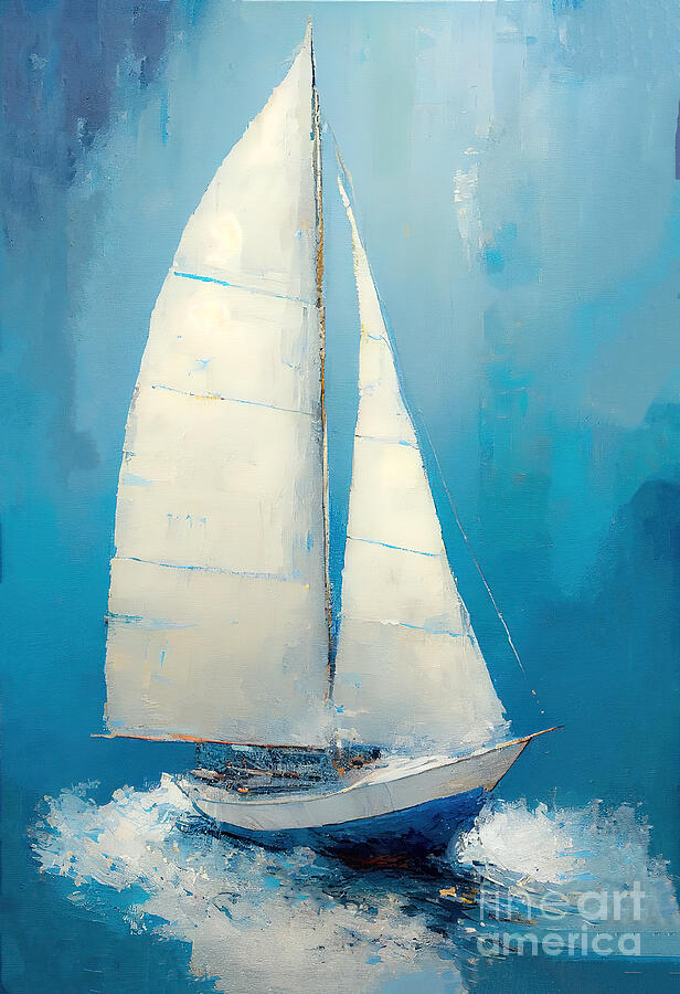 Sailboat Series 102823_b Digital Art by Carlos Diaz