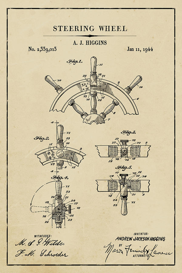 Sailboat Steering Wheel Blueprint Patent on Aged Paper Nautical Patent Art Digital Art by Florian Rodarte Sailboat Steering Wheel Blueprint Patent on Aged Paper Nautical Patent Art Digital Art by Florian Rodarte