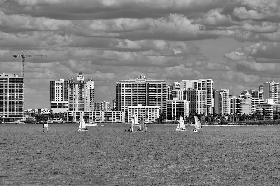 Sailboats On Sarasota Bay Photograph by Robert Wilder Jr
