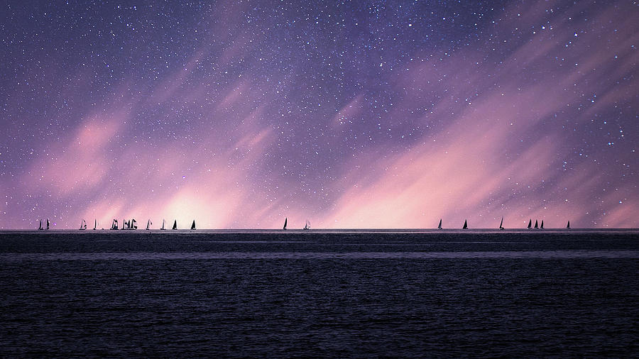 Pier Photograph - Sailboats by Thomas Ozga