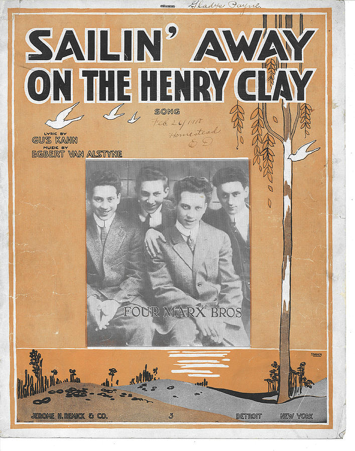Sailin Away on the Henry Clay - 1917 Digital Art by Original Movie Poster Sailin Away on the Henry Clay - 1917 Digital Art by Original Movie Poster