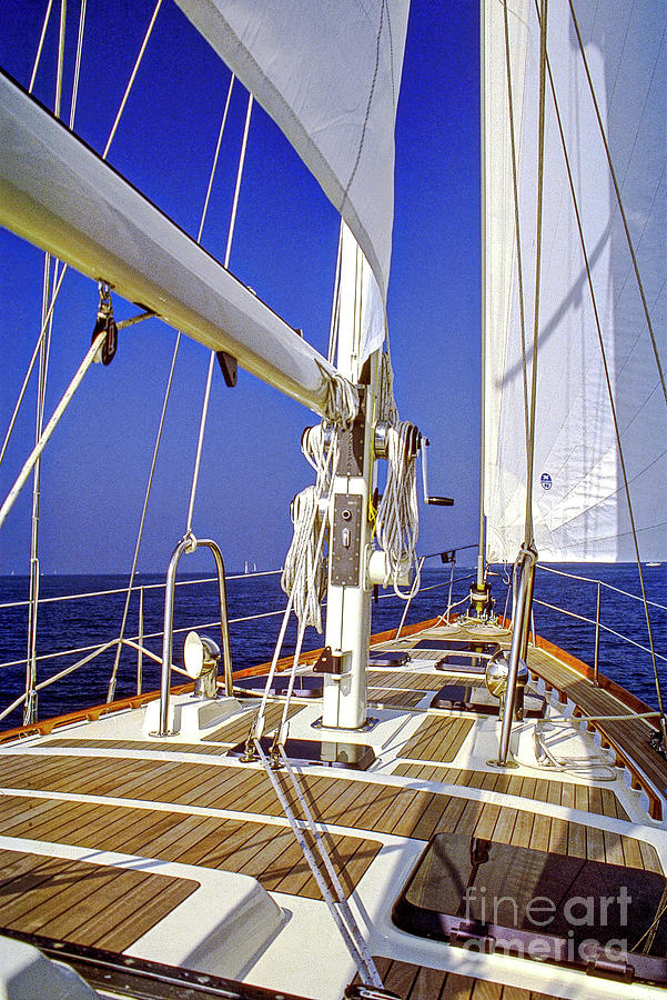 Sports Photograph - Sailing 48 Christina Hans Christian by David Zanzinger