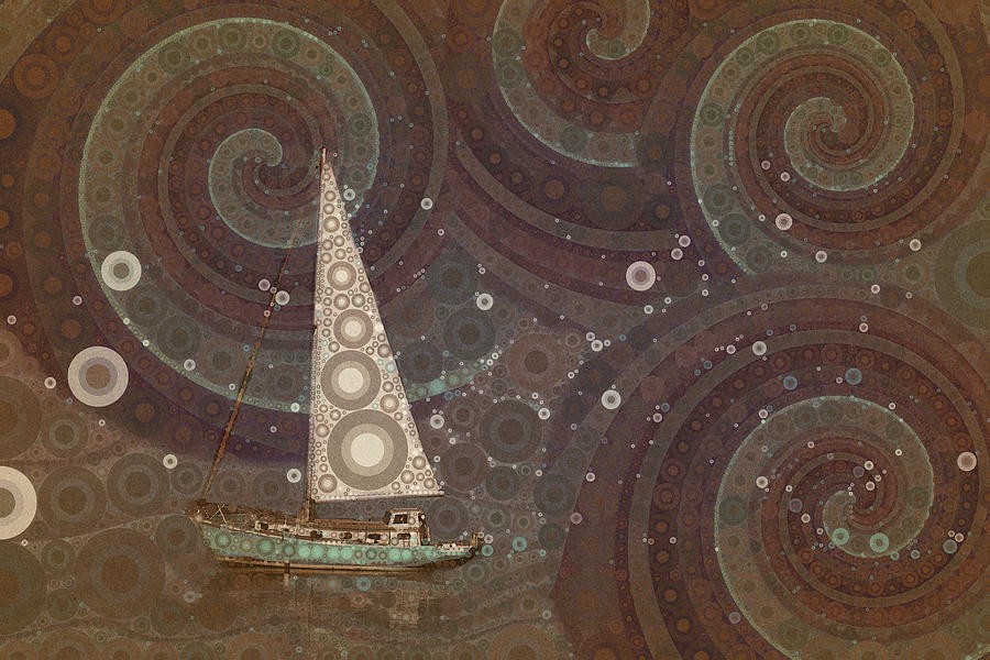Sailing a Sea of Whimsy Digital Art by Peggy Collins