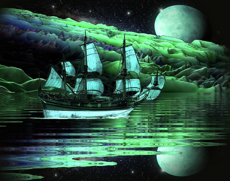 Sailing Adventures Digital Art by Artful Oasis