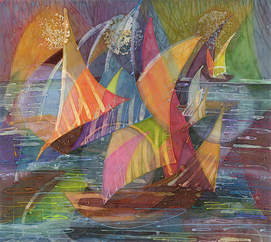 Sailing Painting by Anne Hanley
