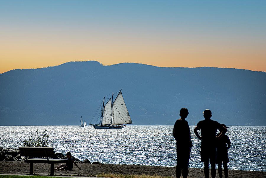 Sailing at Bellingham Bay, WA Photograph by EZ Lorenz Imagery Fine