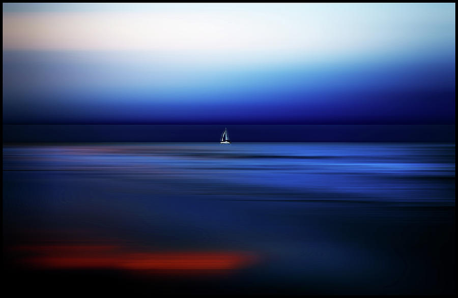 Sailing at Night in Port Douglas Photograph by Imi Koetz