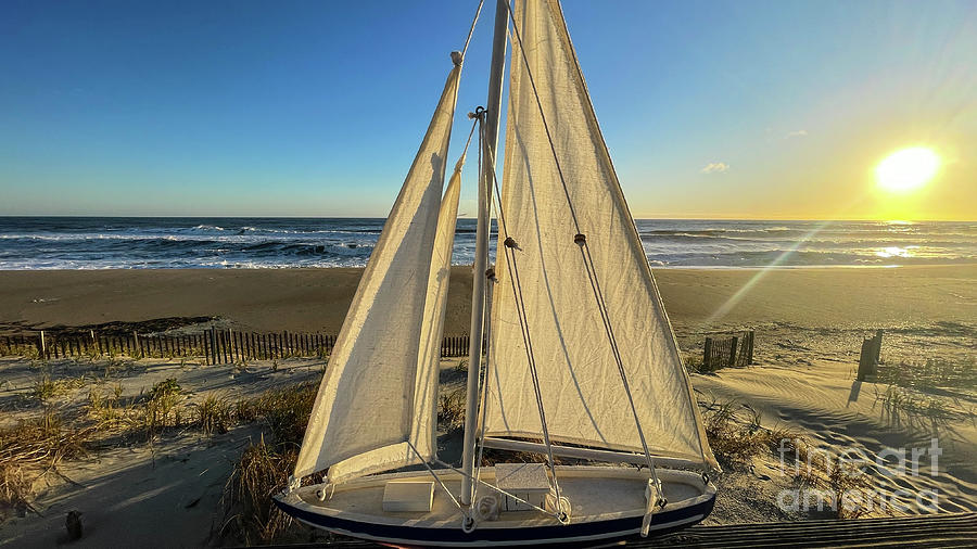 Sailing at Sunrise 4586 Photograph by Jack Schultz