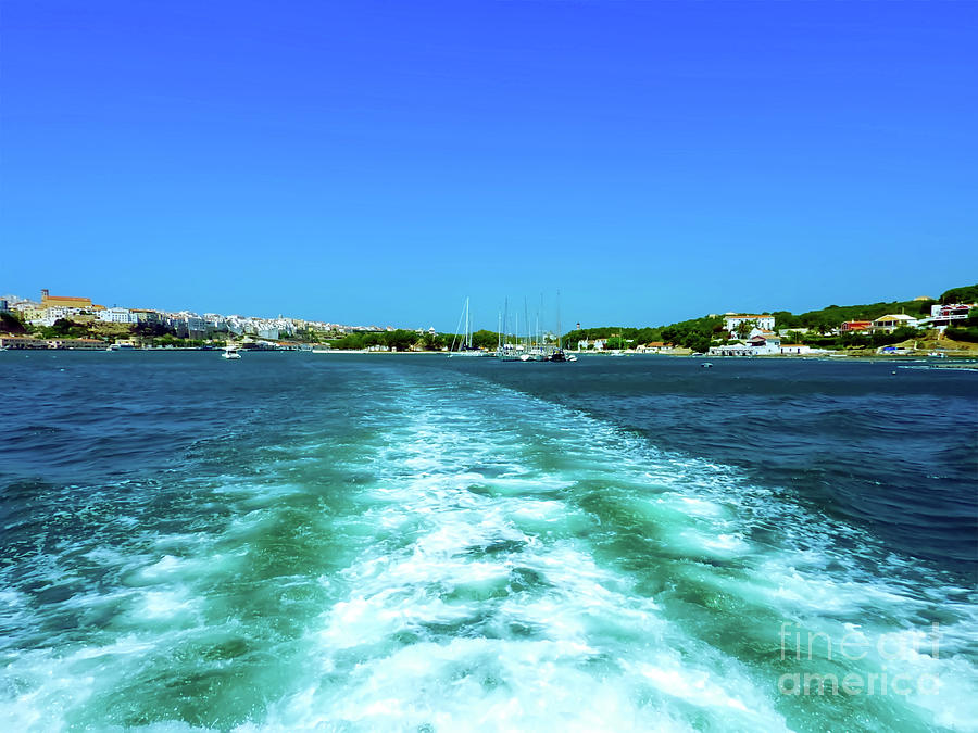Sailing away from Mahon or Mao Menorca Spain Photograph by Pics By Tony