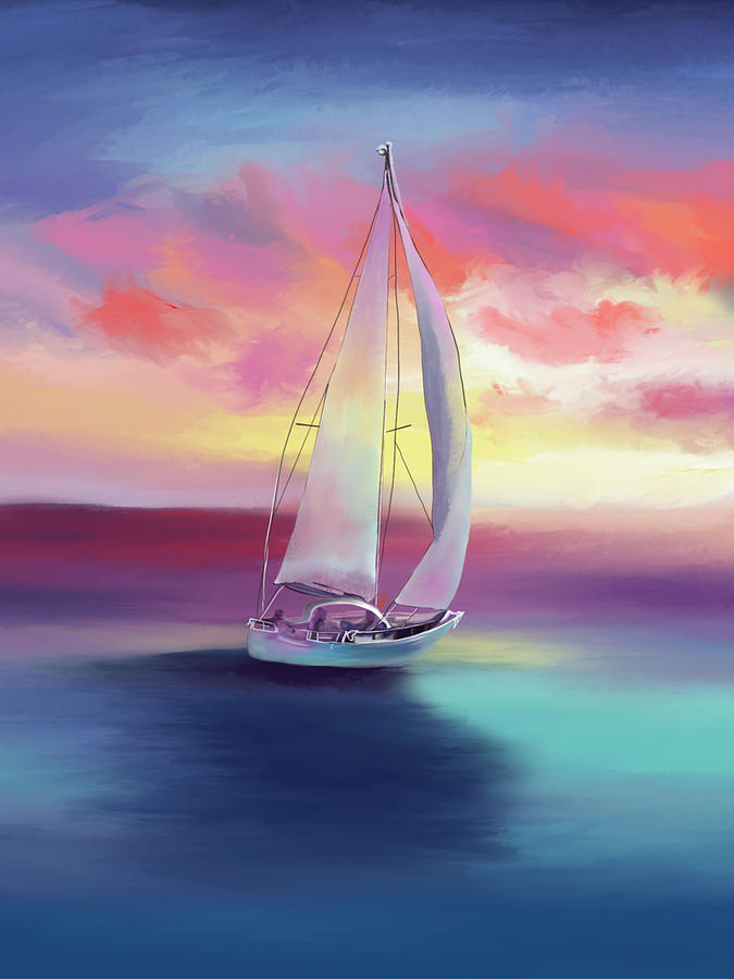 Sailing Away Digital Art by Penny FireHorse - Fine Art America