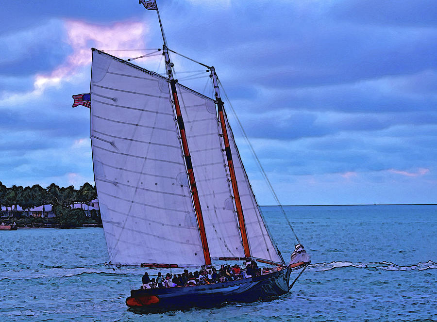 Sailing Away Stylized Photograph