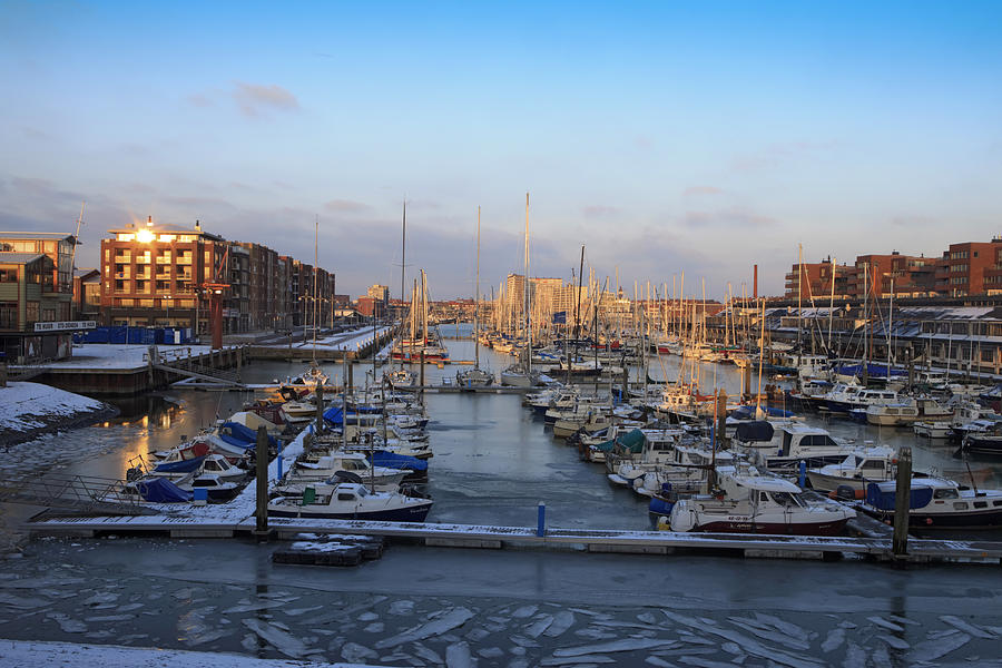 sailing boats in the marina of Scheveningen Photograph by Gaps