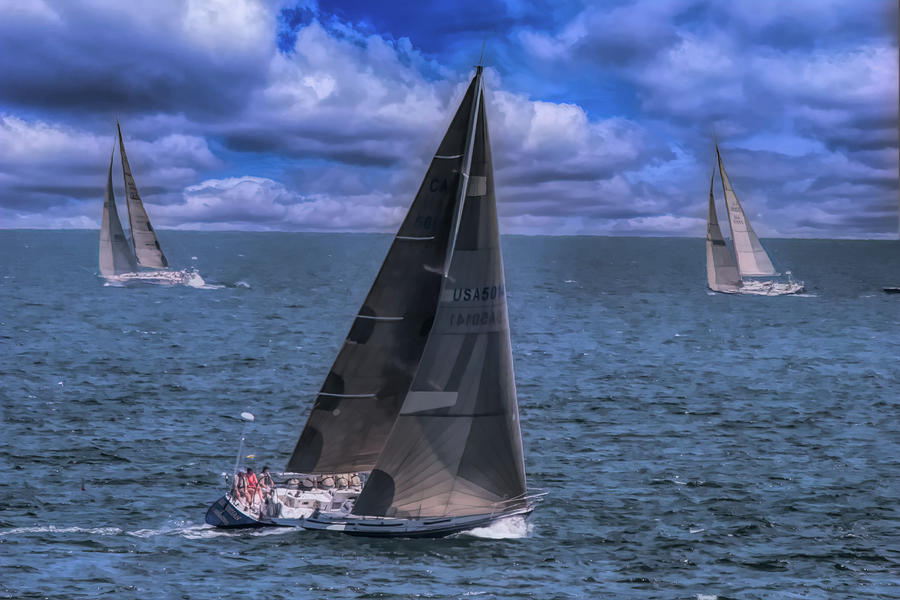 Sailing Close To The Wind - Digital Art Photograph
