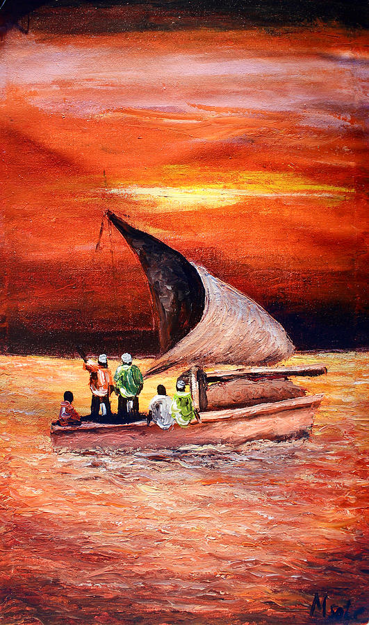 Sailing Free Painting by Steven Kiswanta