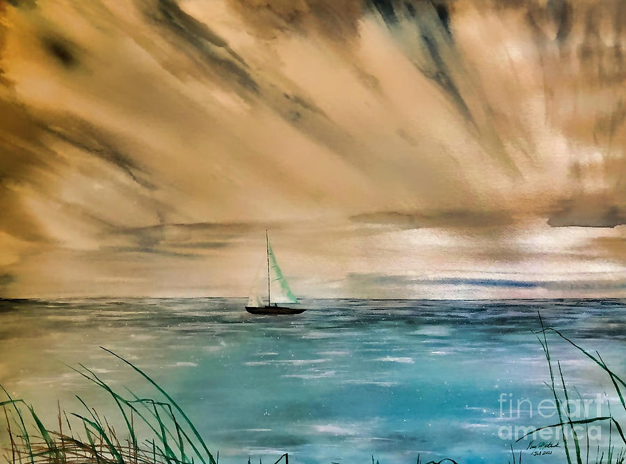 Sky Painting - Sailing by Gary Martinek