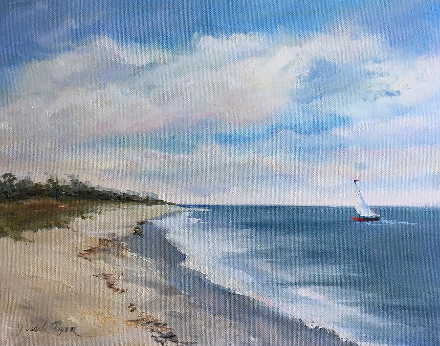 Sailing Home Painting by Judy Rixom